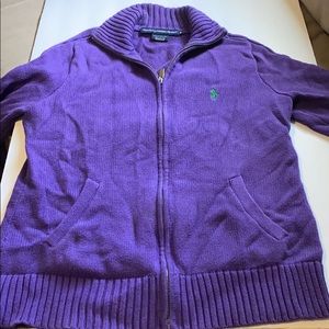 Ralph Lauren Zip Cable-Knit Sweater